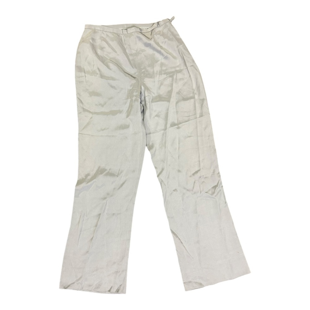 Lafayette 148 New York Light Gray Silk Chinos Size 4